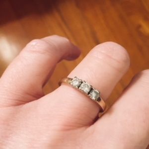 PAST, PRESENT & FUTURE DIAMOND RING